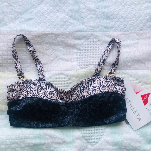 NWT Athleta Aqualuxe Batik Bikini Bandeau Top - Picture 5 of 12